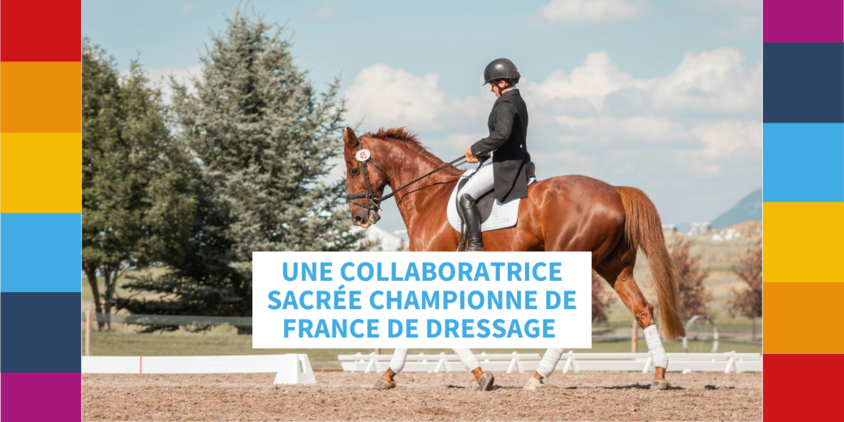 Une collaboratrice sacrée championne de France de dressage